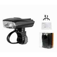 Bike Headlight {400 LUMEN} LED Bicycle Headlight Rechargeable German StVZO Standard USB intelligent Bike Light - B07556TT9T
